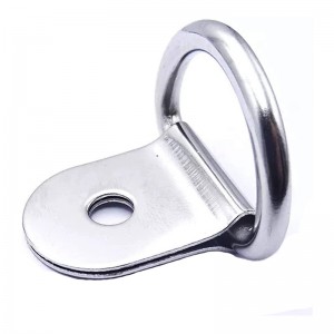 Cà vạt D-Ring D-Ring Downsnhỏ, Nhẫn D Neo Lashing Ring để tải trên Vỏ Xe tải Cargo Trailers RV Thuyền