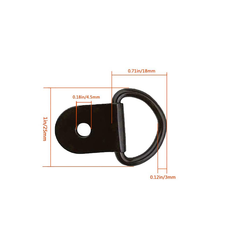 D-Ring Tie Downs, Ring D-Rings Neo Lashing Ring để tải trên Trailer Trucks RV Cards Vans Atv SUV Thuyền Xe máy vv Xe hạngnặng Tie Down Ring với giá treo